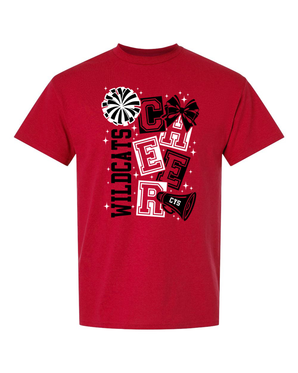 CYS Cheer with block letters T-Shirt