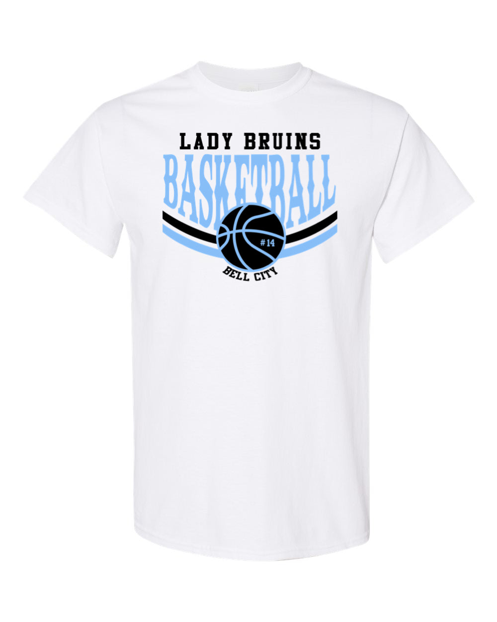 White Lady Bruins Basketball T-Shirt