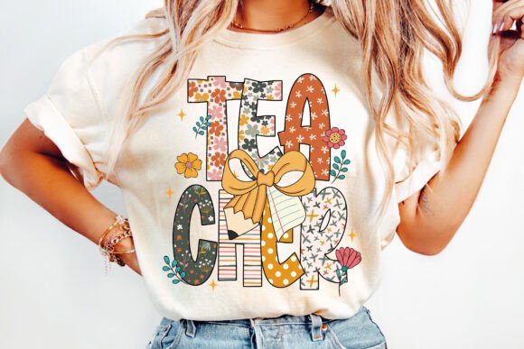 Floral Teacher Tee