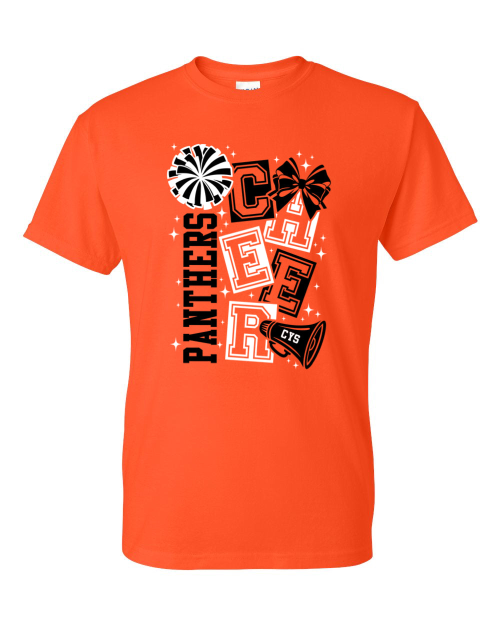 CYS Cheer with block letters T-Shirt