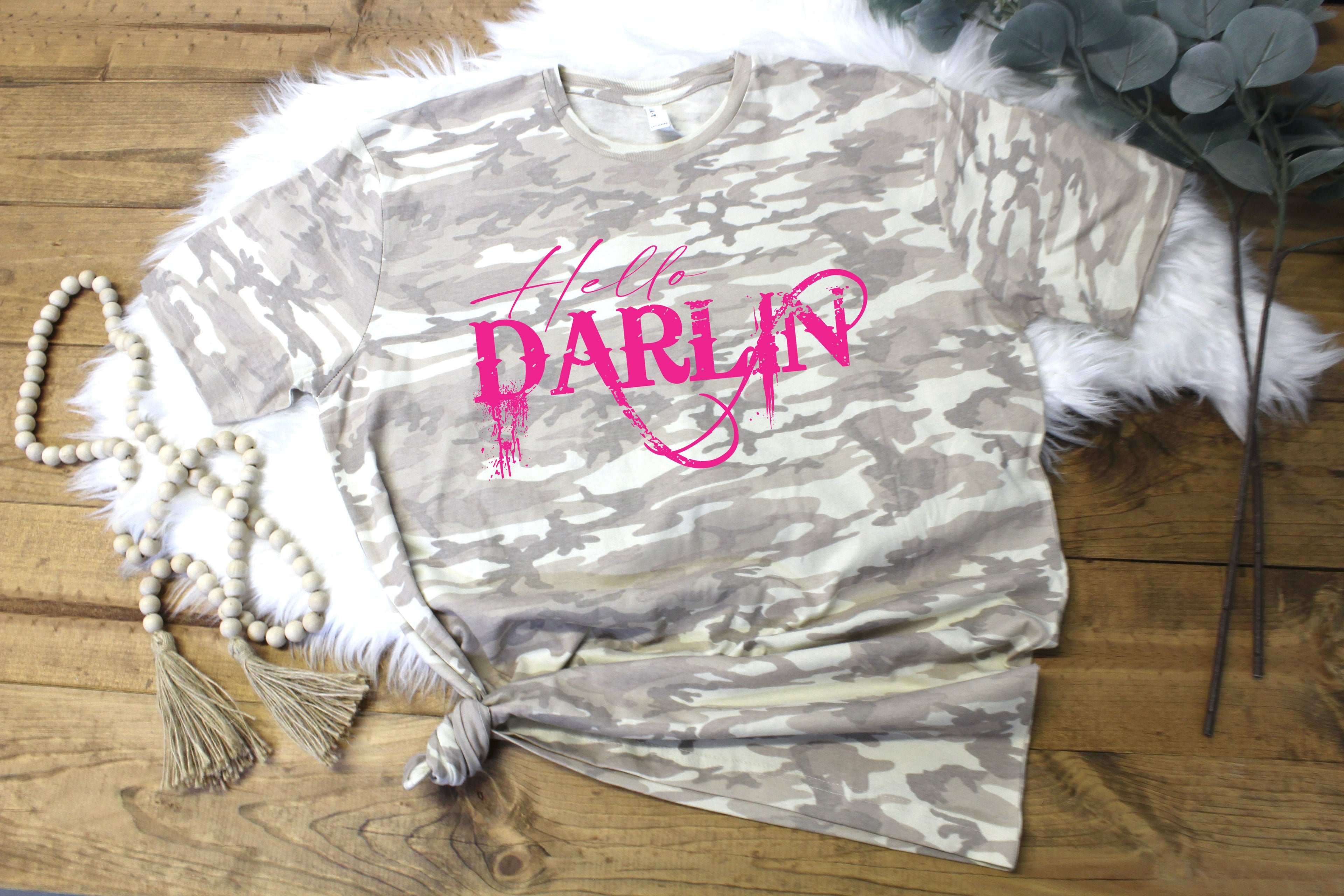Hello Darlin Camo T-Shirt