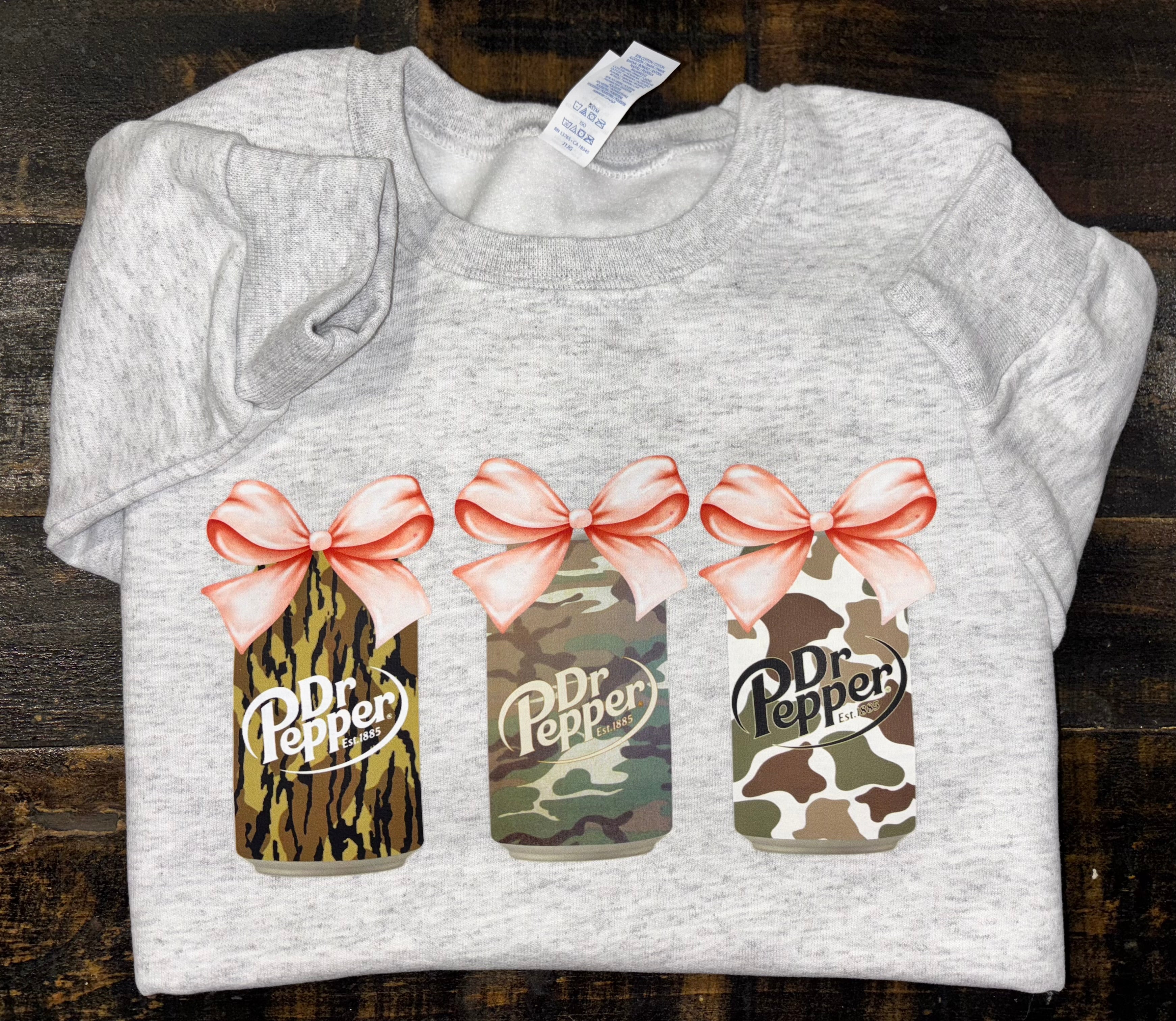 Camo Dr. pepper Sweatshirt