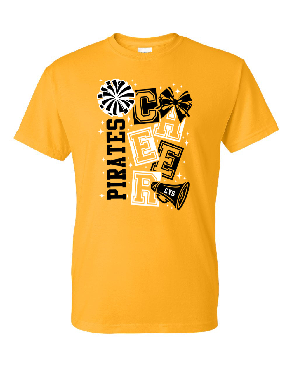 CYS Cheer with block letters T-Shirt