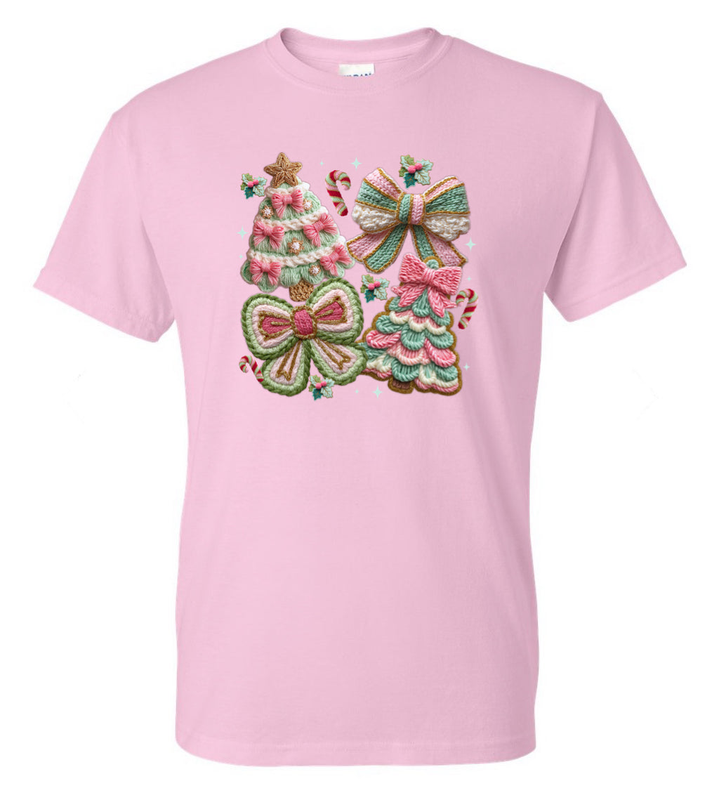 Christmas Faux Yarn T-Shirt
