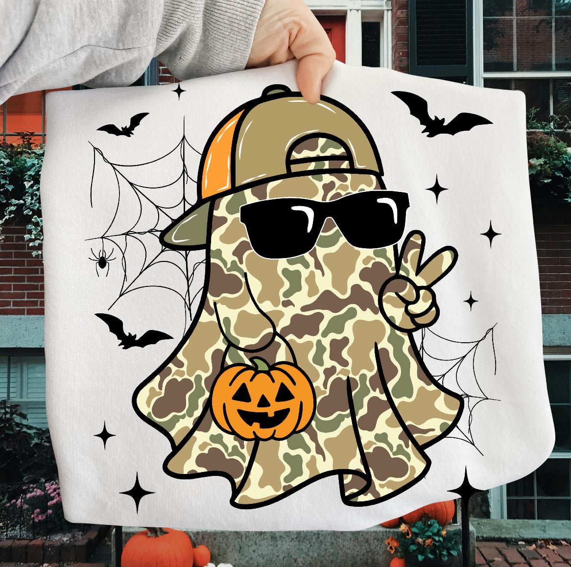 Boy Camo Ghost T-Shirt