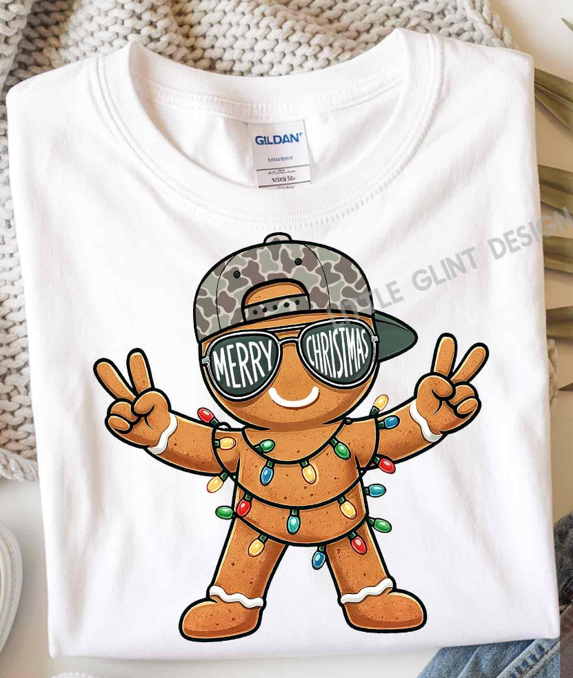 Merry Christmas Ginger bread Man T-Shirt