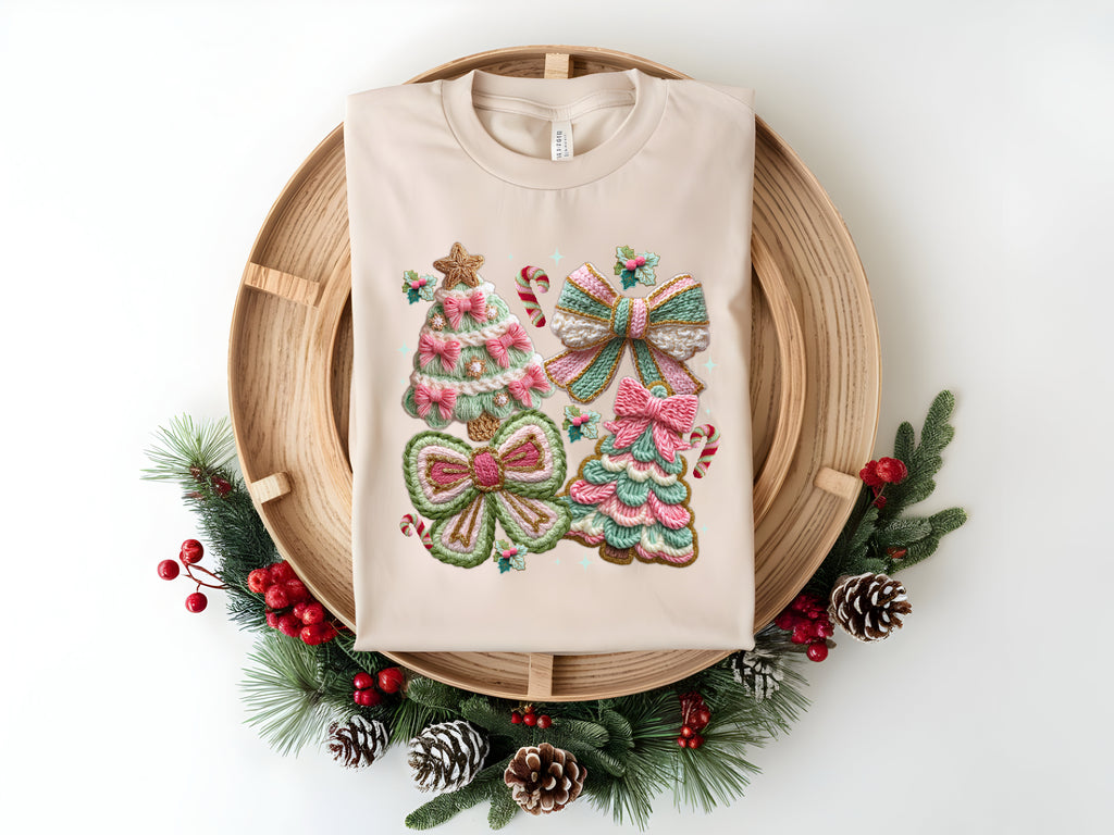 Christmas Faux Yarn T-Shirt