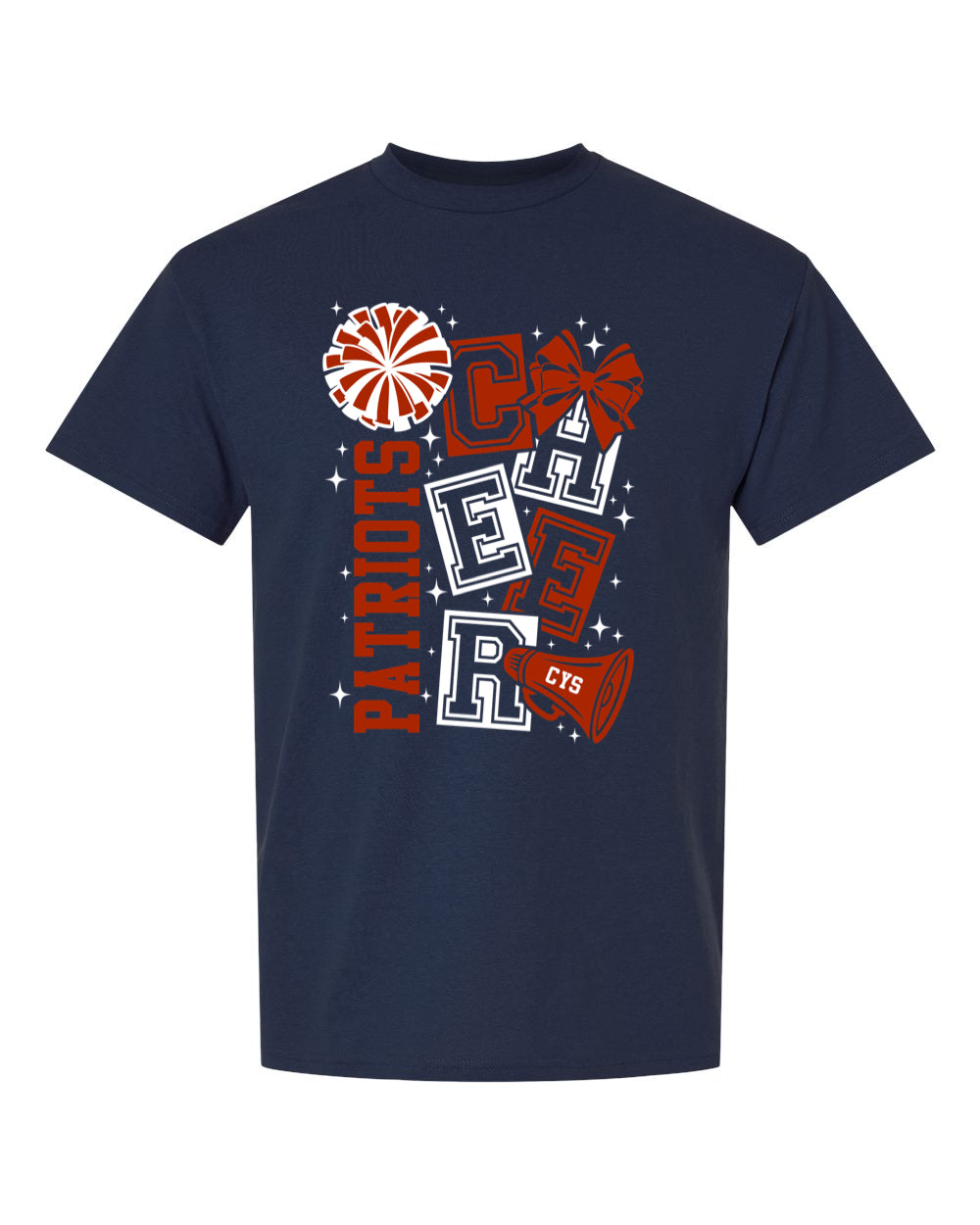 CYS Cheer with block letters T-Shirt