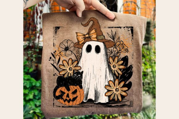 Boho Fall Ghost Sweatshirt/T-Shirt