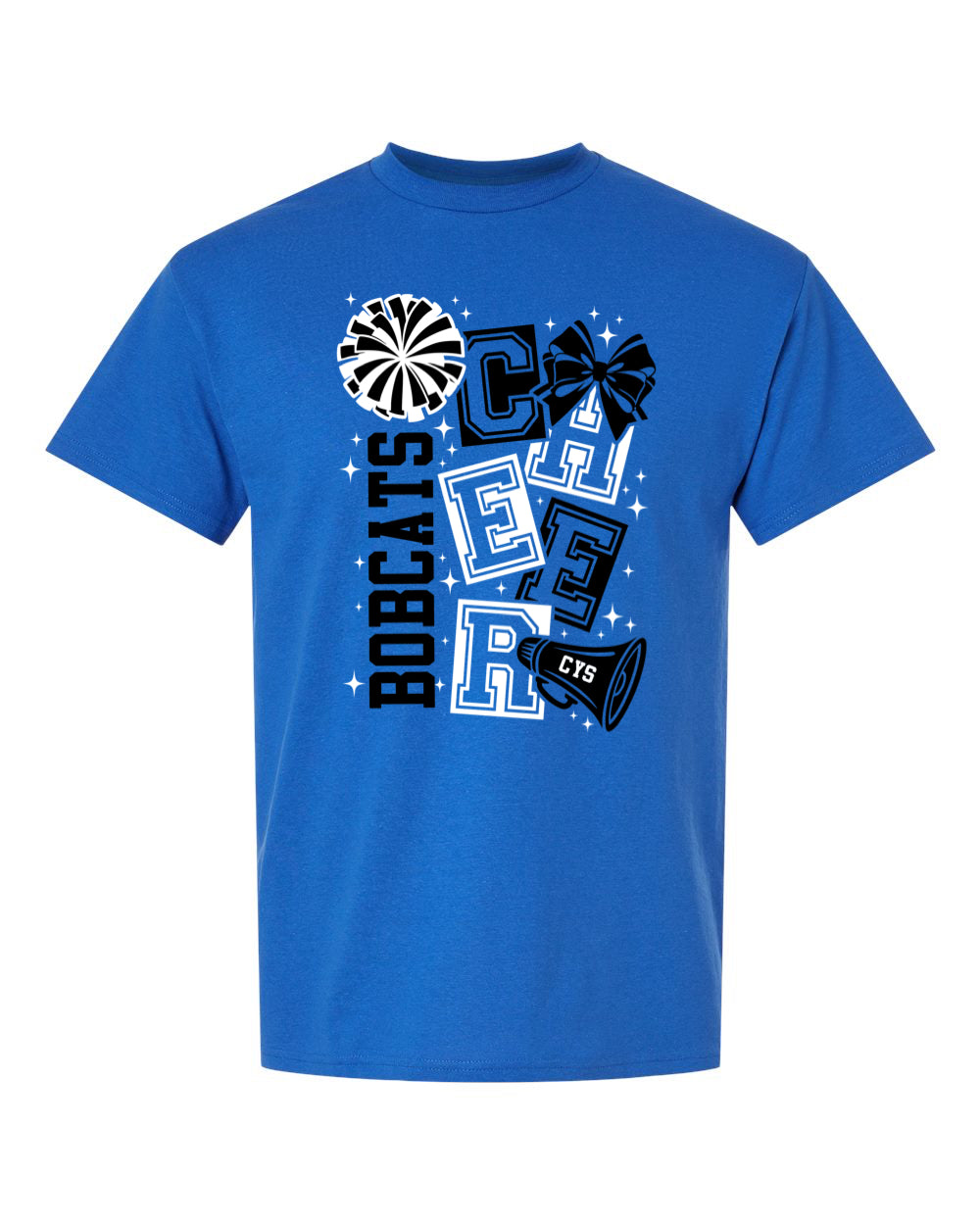 CYS Cheer with block letters T-Shirt
