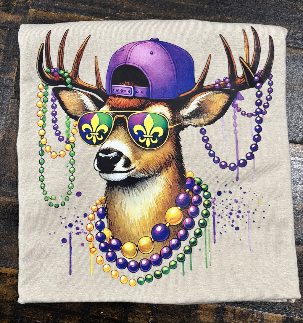 Mardi Gras Deer T-Shirt/ Sweatshirt