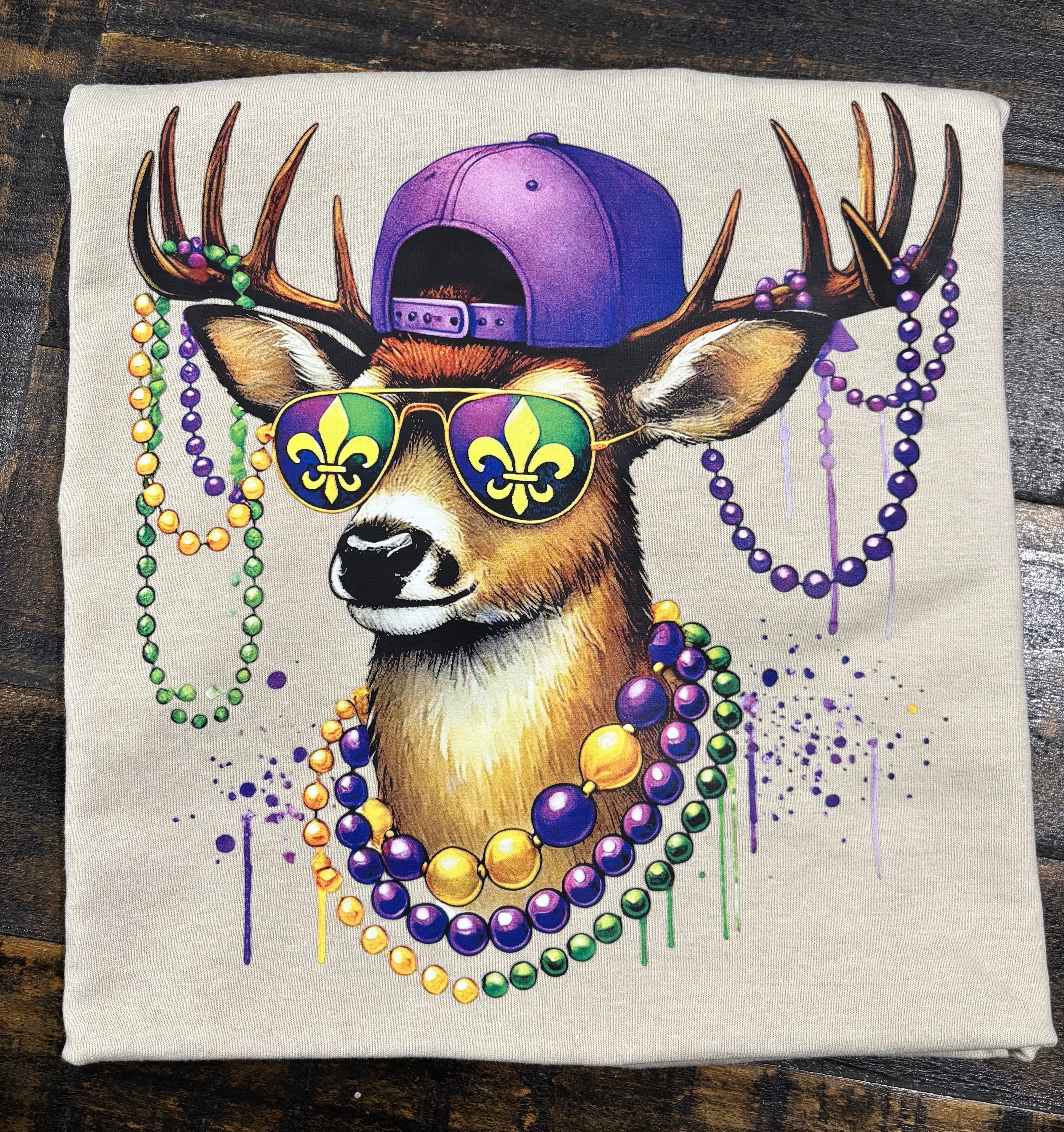 Mardi Gras Deer T-Shirt/ Sweatshirt