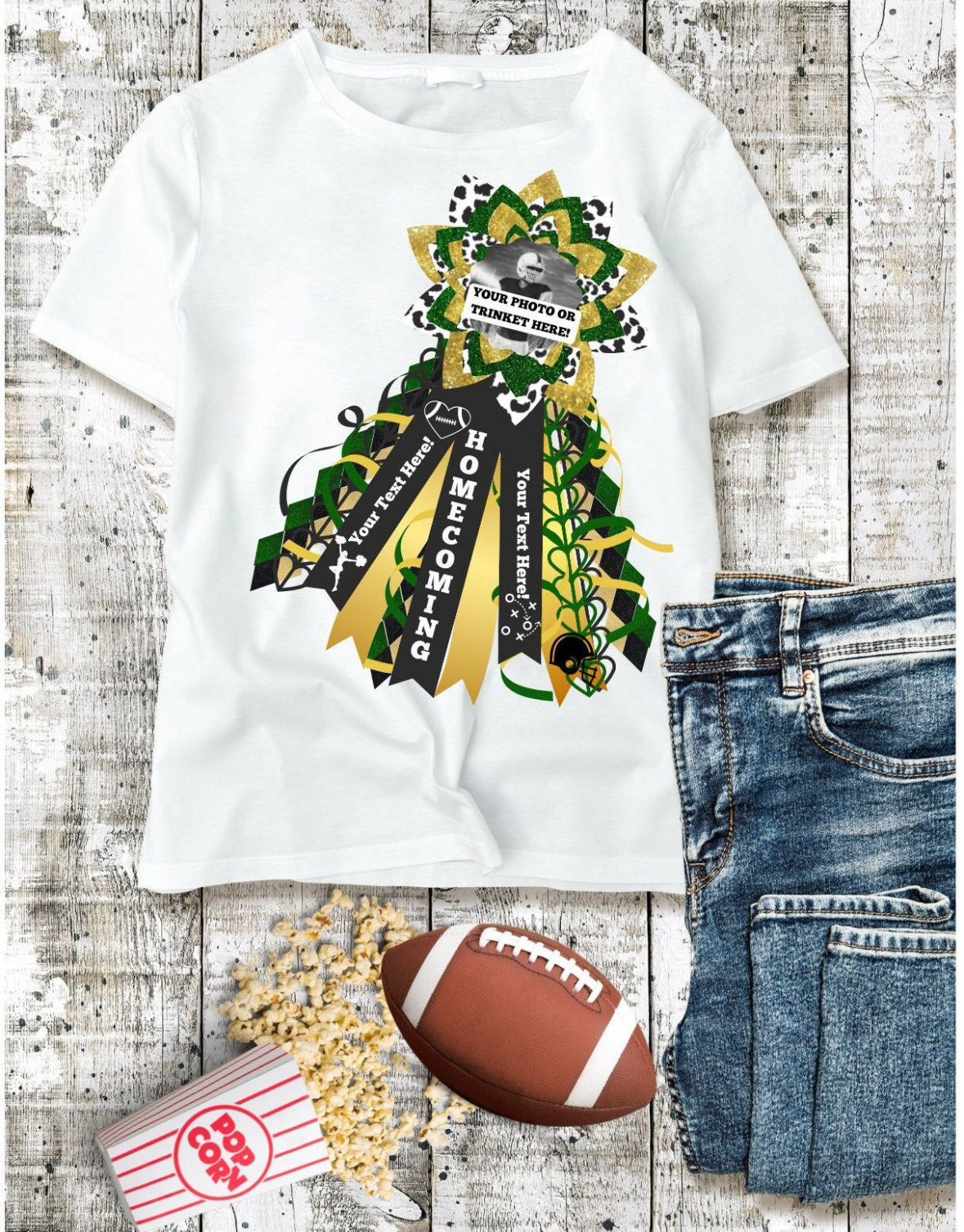 Acadiana High Custom Homecoming Mum Clip T-Shirt