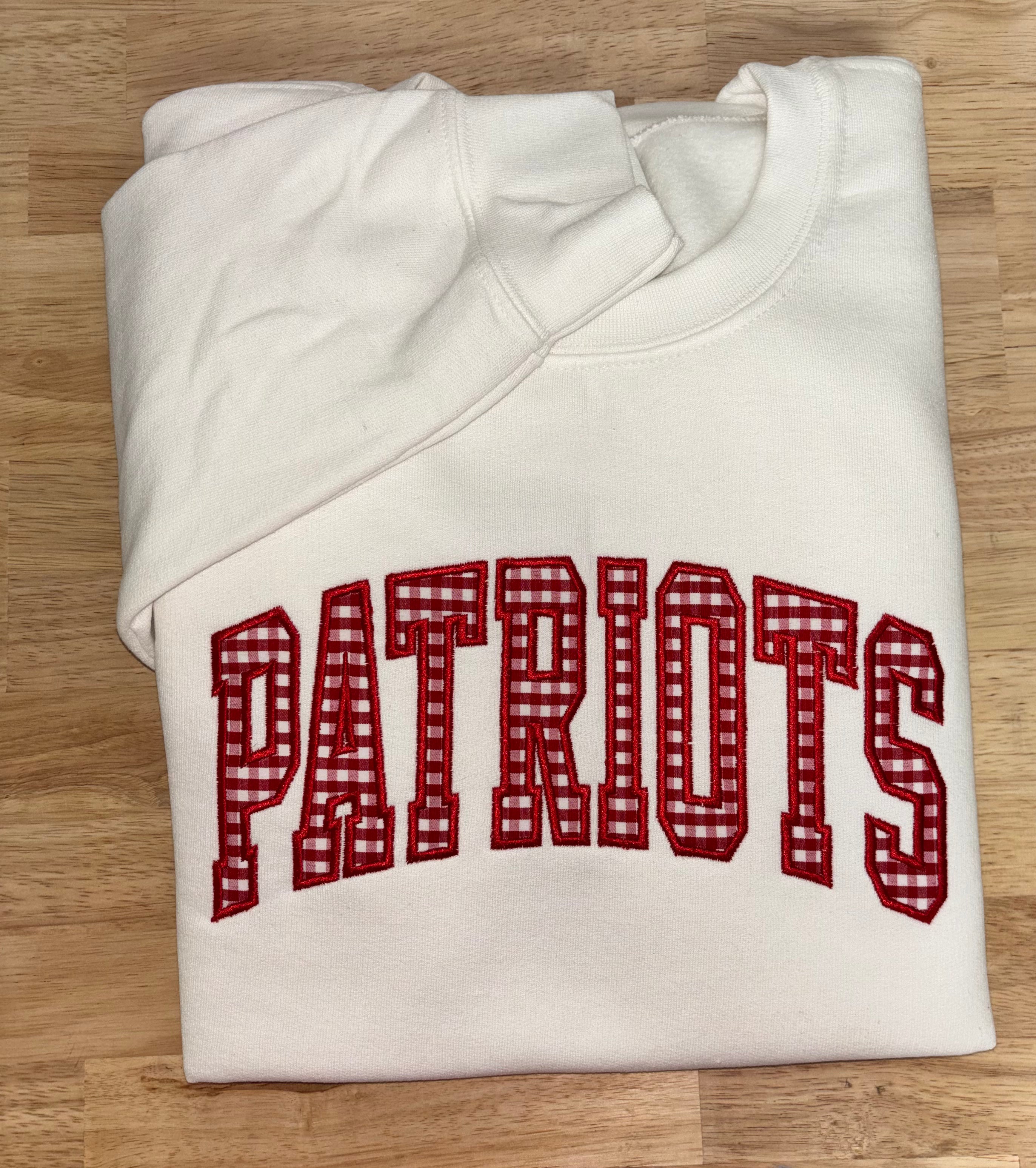 Patriots appliqué Sweashirt