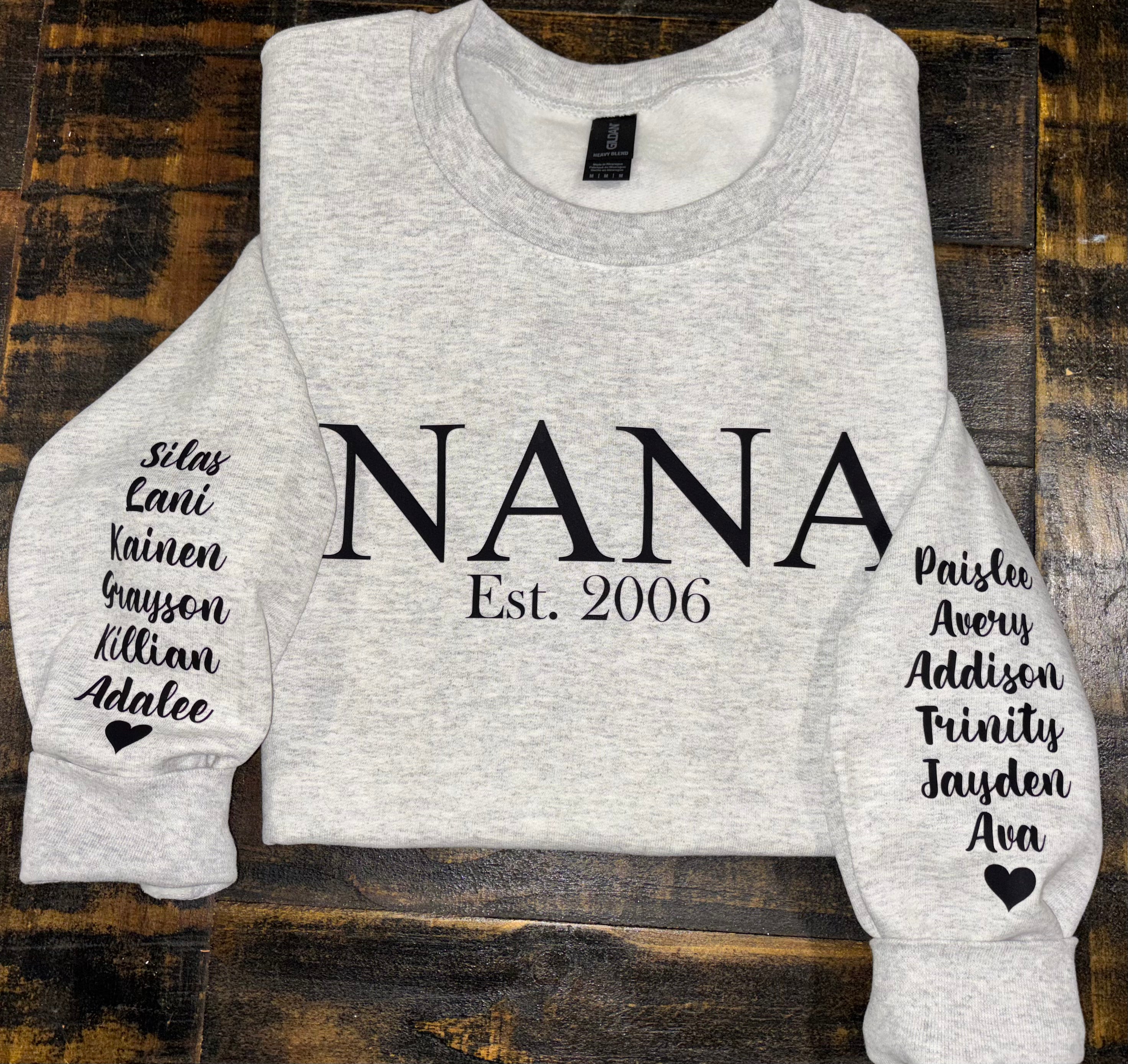 Personalized Sweatshirt with Names