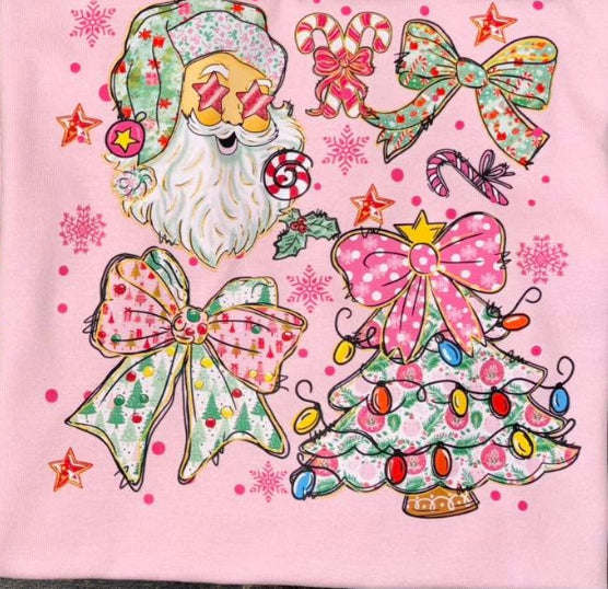 Pink Christmas T-Shirt