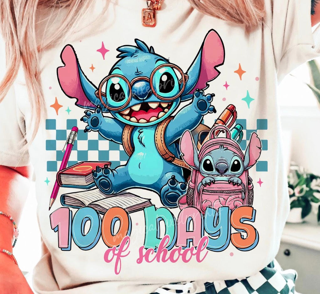 100 days of School Stitch T-Shirt