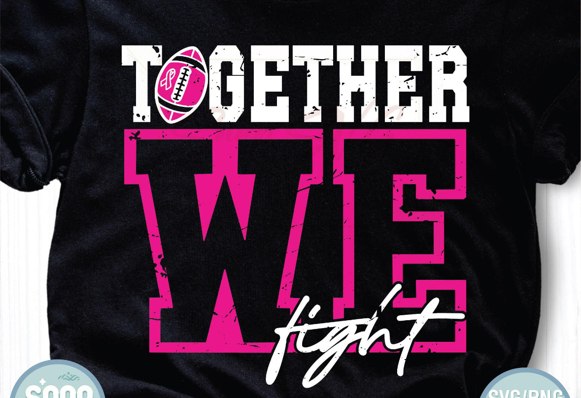 Breast Cancer Awareness Together we Fight T-Shirt