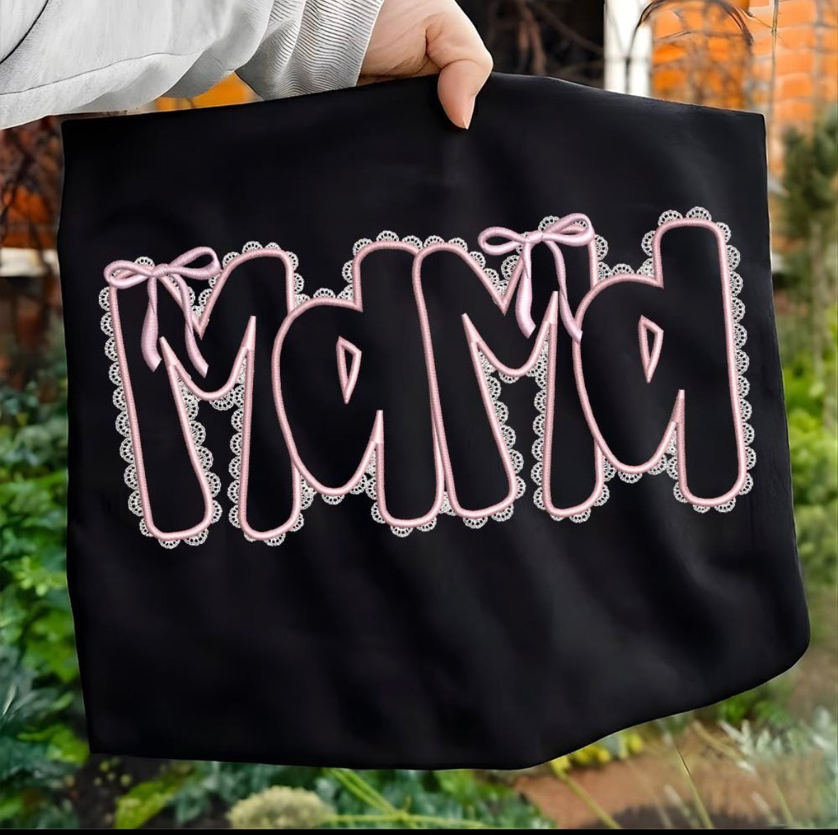 Mama lace embroidery Sweatshirt