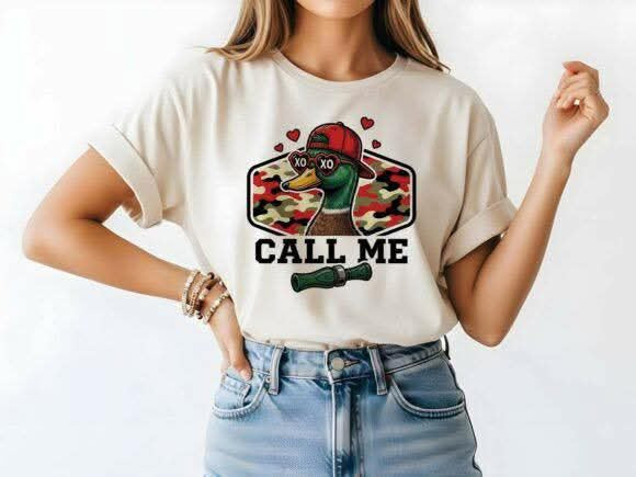 Call me Valentines Day Duck T-Shirt