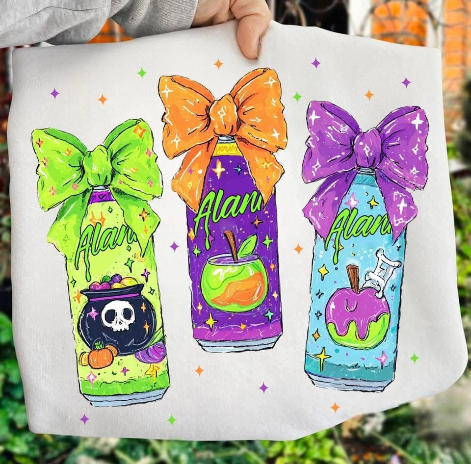 Alani Halloween Cans With Bow T-Shirt