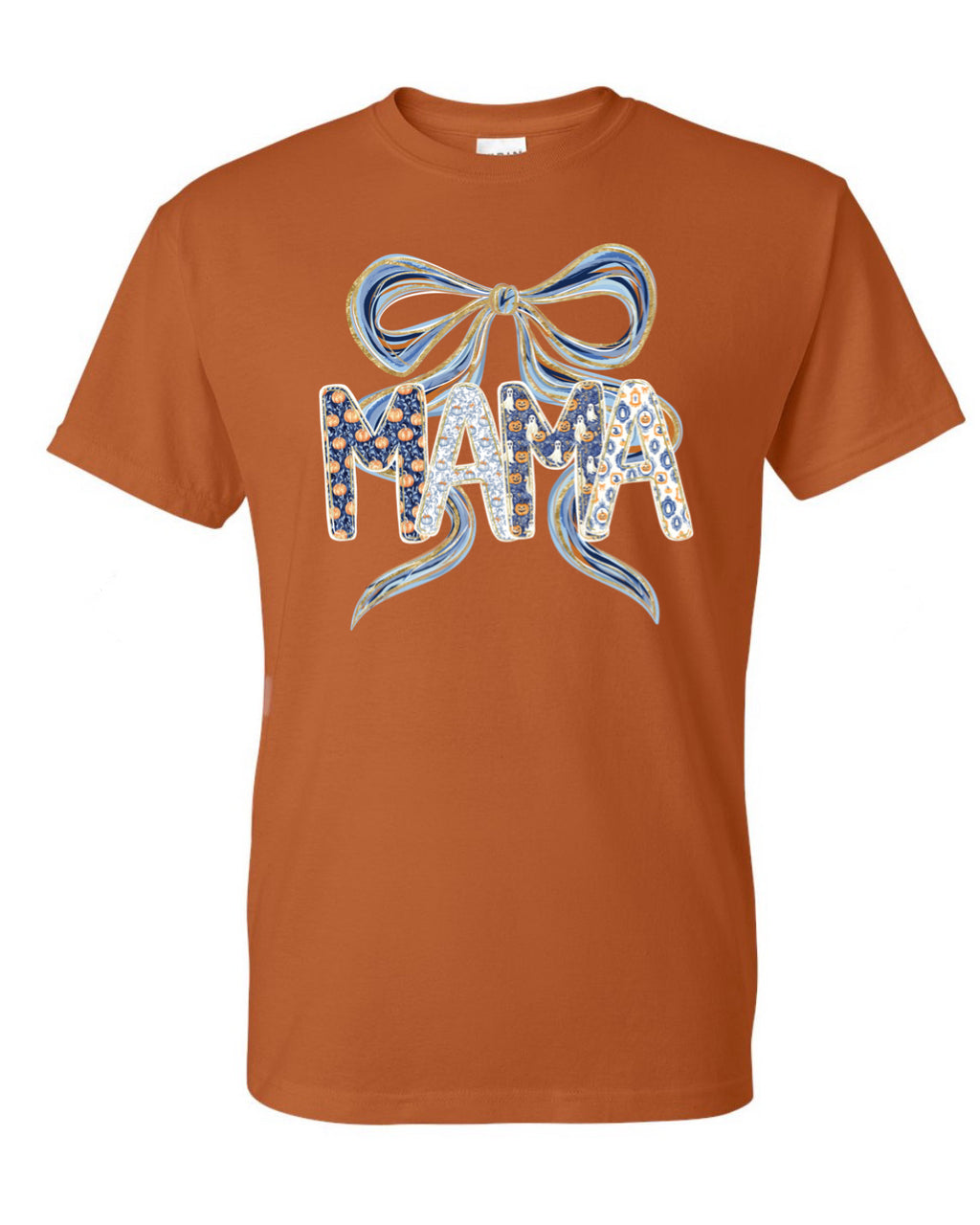 Halloween Mama with Bow T-Shirt