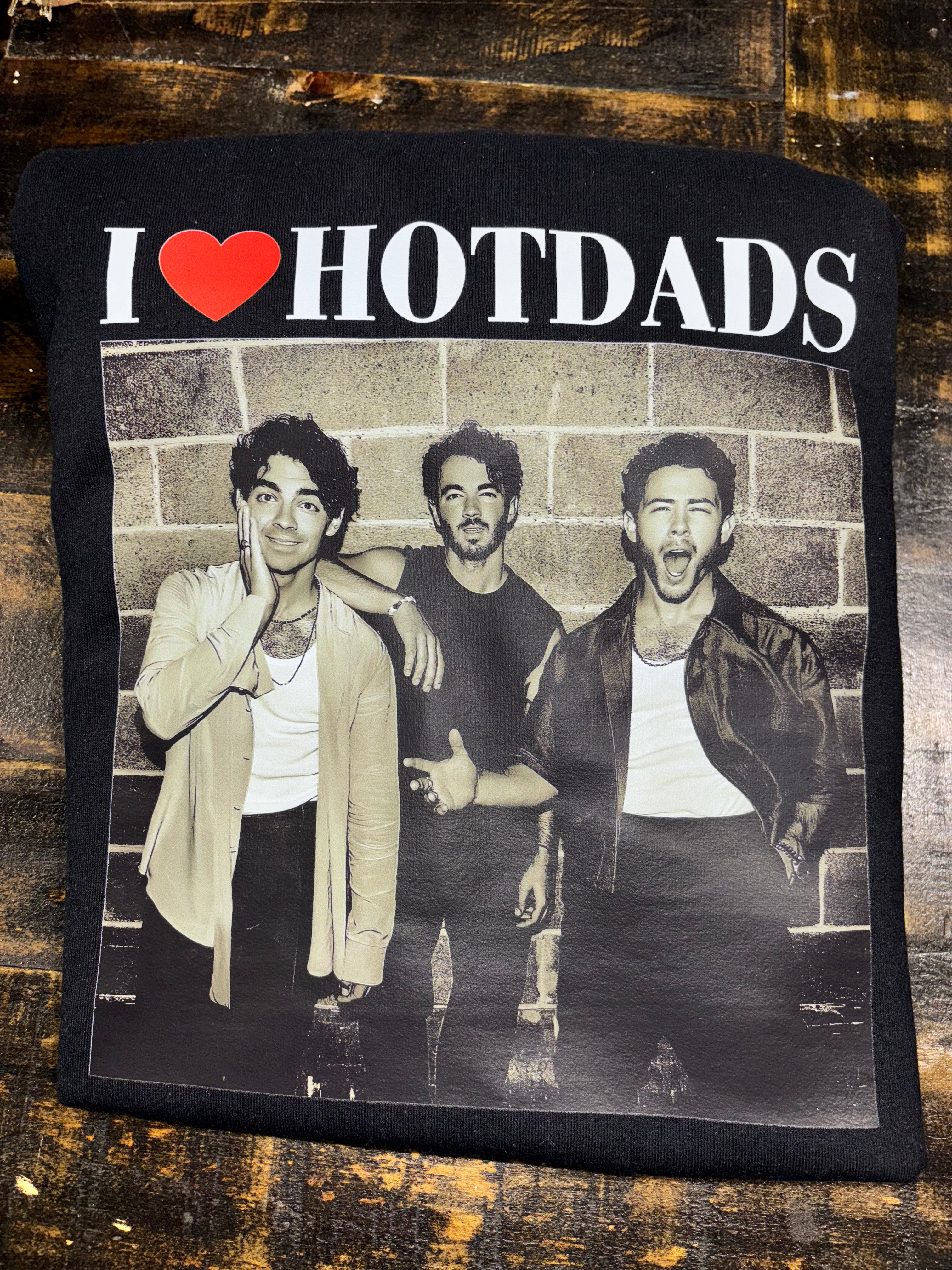 I love Hot Dads Jonas Brothers Sweatshirt
