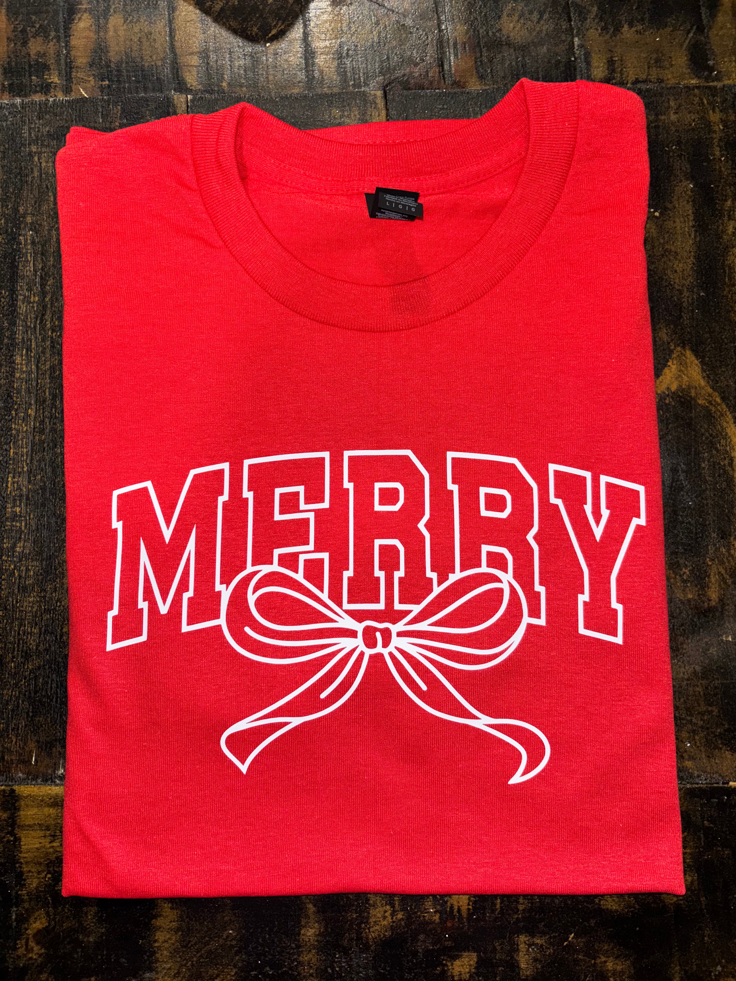 Merry with Bow T-Shirt